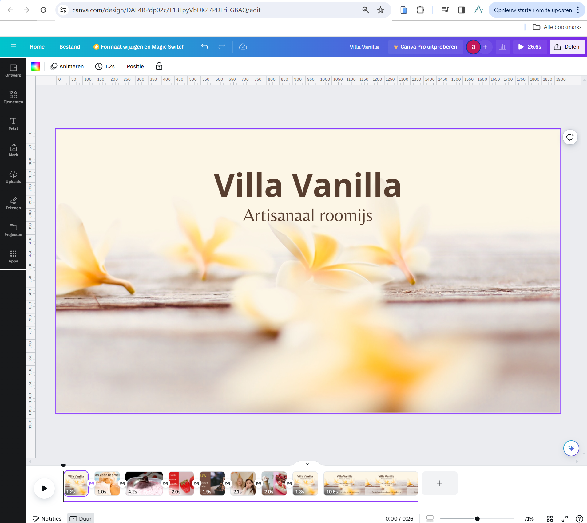 Blog post over Canva